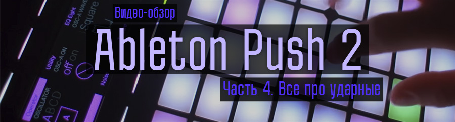 Обзор Ableton Push 2. Часть 4.