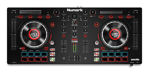 Numark Mixtrack Platinum вид сверху