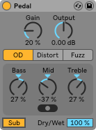Ableton Live Pedal