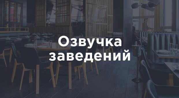 Озвучка заведений