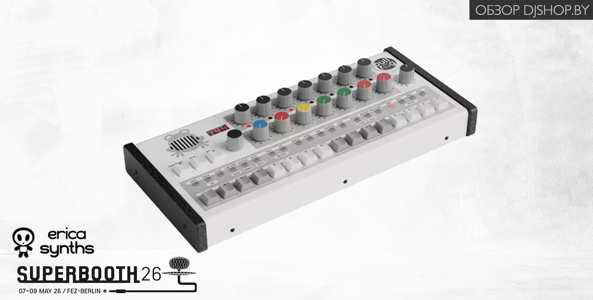 Erica Synths Bullfrog Drums — новинка Superbooth 2026 в обзоре DJshop.by Erica Synths Bullfrog Drums — новинка Superbooth 2026 в обзоре DJshop.by