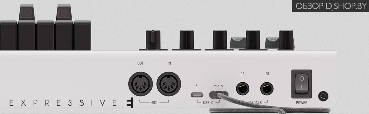 Коммутационная панель Expressive E Osmose CE с MIDI, USB-C и входами для педалей Коммутационная панель Expressive E Osmose CE с MIDI, USB-C и входами для педалей