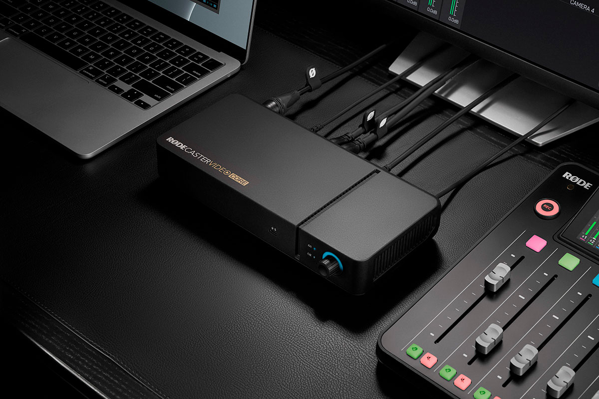 Совместная работа RODECaster Video Core и RODECaster Duo на рабочем столе