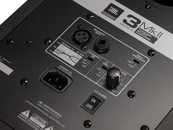 JBL 3 Series MkII back panel