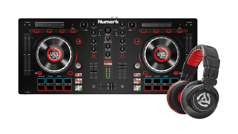 Numark Mixtrack Platinum + Numark Red Wave Carbon