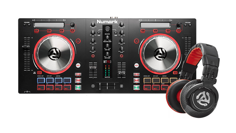 Numark Mixtrack Pro 3 + Numark Red Wave Carbon