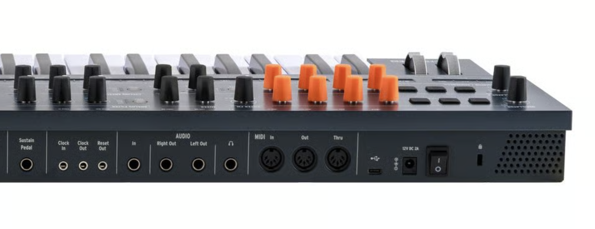 Задняя панель Arturia MiniFreak 49: разъёмы и подключение