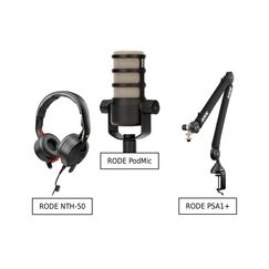 RODE NTH-50 + RODE PodMic + RODE PSA1+