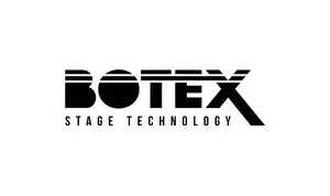 Официальный логотип бренда Botex - профессиональные DMX-контроллеры, диммеры, сплиттеры и интерфейсы управления сценическим освещением.