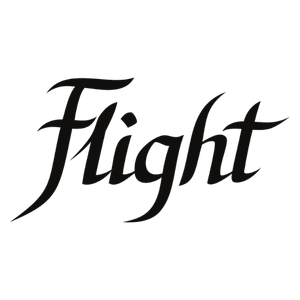 Официальный логотип бренда Flight - популярные укулеле, акустические гитары и музыкальные аксессуары для начинающих и профессионалов.