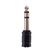 Rockdale HD4026 Переходник mini-jack 1/8" мама - Jack 1/4" папа