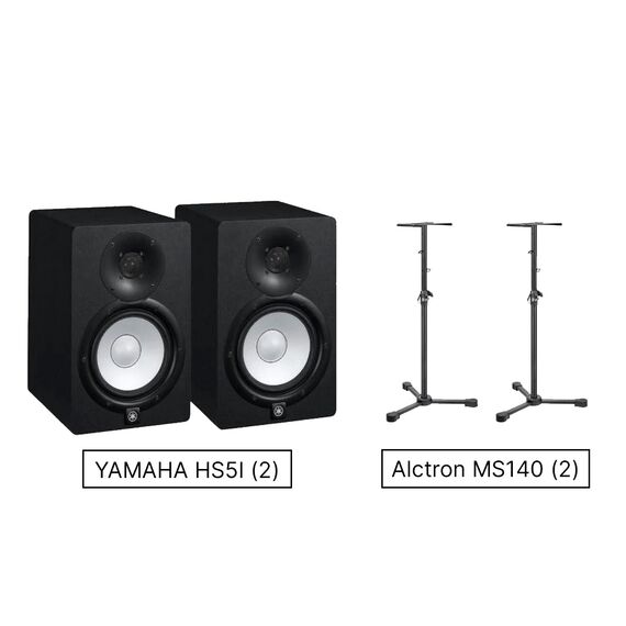 Alctron MS140 (2) + Yamaha HS5I (2)