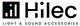 Официальный логотип бренда Hilec - профессиональная кабельная коммутация, разъемы и аксессуары для светового и звукового оборудования.